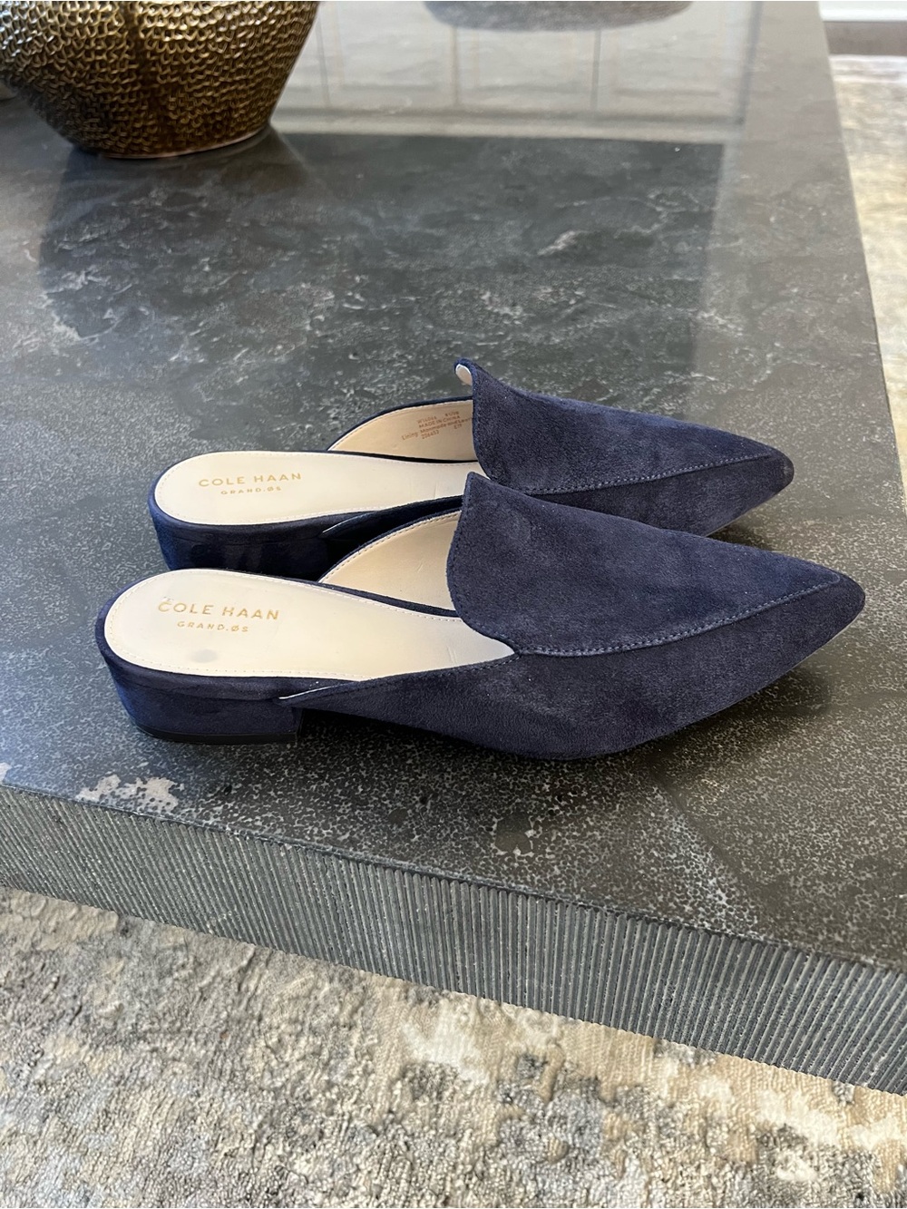 Women’s Cole Haan Navy Mules